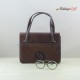 Elena Mini Borsello Marrone & Montatura occhiali tonda vintage
